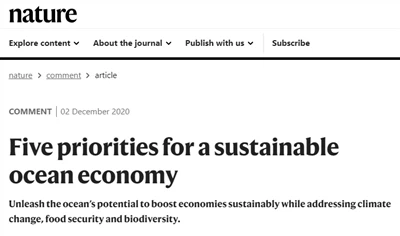 Five Priorities For A Sustainable Ocean Economy